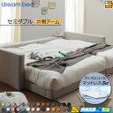 【セミダブル】【生地見本無料貸し出し中】【お届けは設置まで】【正規販売店】ドリームベッド フレーム・マットレスセット ハグミル 2401 フレームカラーBランク 片側アーム付き ペニーセーバー270 F4 マットレス付 セミダブル DB2042