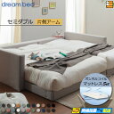 【セミダブル】【生地見本無料貸し出し中】【お届けは設置まで】【正規販売店】ドリームベッド フレーム・マットレスセット ハグミル 2401 フレームカラーEランク 片側アーム付き ペニーセーバー270 F4 マットレス付 セミダブル DB2047