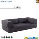 【正規販売店】ドリームベッド フュージョンNS ソファベッドセット ソファーベッドセット 約3人掛け【ソファベッド(3P)+クッション(L型)×2】 Fランク ...