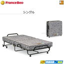 【お届けは設置まで】フランスベッド 折りたたみベッド パンテオンN-71A シングル フランスベッド 公式 ゴールドパートナーショップ FC0097