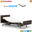 【今なら電動ベッド用シーツがもらえる】【シングル】【マットレス付】高級 電動ベッド フランスベッド レステックス-02FN 3モーター RX-STD-EX マッ...