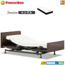 【今なら電動ベッド用シーツがもらえる】【シングル】【マットレス付】高級 電動ベッド フランスベッド レステックス-W01 3モーター Ag-BAE-PW-FK ...