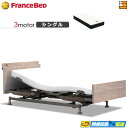 【今なら電動ベッド用シーツがもらえる】【シングル】【マットレス付】高級 電動ベッド フランスベッド レステックス-06C 3モーター Ag-BAE-PW-FK マットレス付き シングル フランスベッド 公式 ゴールドパートナーショップ FC1810