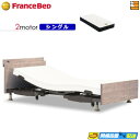 【今なら電動ベッド用シーツがもらえる】【シングル】【マットレス付】高級 電動ベッド フランスベッド レステックス-06C 2モーター Ag-FK-EXC マットレス付き シングル フランスベッド 公式 ゴールドパートナーショップ FC1818