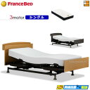 【今なら電動ベッド用シーツがもらえる】【シングル】【マットレス付】高級 電動ベッド フランスベッド レステックス 102C 3モーター Ag-FK-EXC マッ...