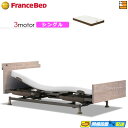 【今なら電動ベッド用シーツがもらえる】【シングル】【マットレス付】高級 電動ベッド フランスベッド レステックス-06C 3モーター RX-HUD-Ag PWM ハード マットレス付き シングル フランスベッド 公式 ゴールドパートナーショップ FC1806