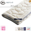 【クイーン2 マチ45】【正規販売店】サータ ベッドパッド シーツ 3点セット ( 3点パック ) LX Eウールパッド PD-151 スタートスリーセット ボ...