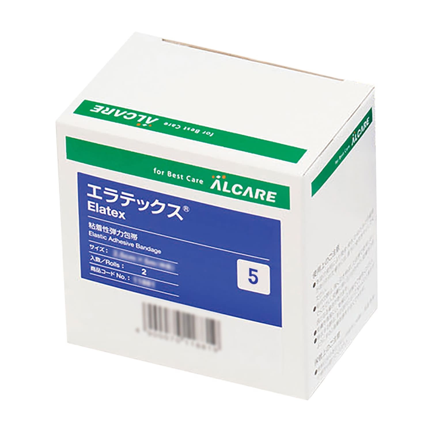 アルケア エラテックス 5号 (5cm×5m) 6巻入 11883 ALCARE 粘着性弾力包帯 伸縮サージカルテープ