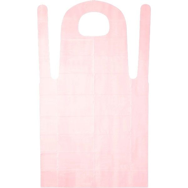 ハクゾウメディカル ハクゾウプラスチックエプロン SE プレミアム 50枚入 ピンク 3024122 Hakuzo ポリエチレン製 2
