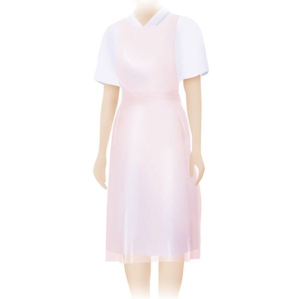 ハクゾウメディカル ハクゾウプラスチックエプロン SE プレミアム 50枚入 ピンク 3024122 Hakuzo ポリエチレン製 3