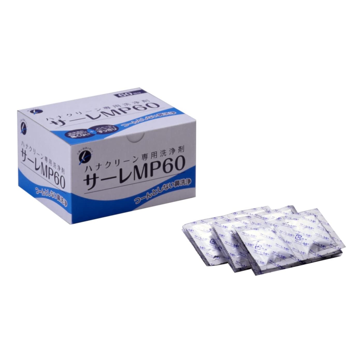 ハナクリーンα / ハナクリーンEX 専用洗浄剤 サーレMP60 (3g×60包) 個包装 鼻洗浄 60回分 東京鼻科学研究所 ティー・ビー・ケー 花粉症 鼻うがい 痛くない メントール ペパーミント 身体にやさしいのサムネイル