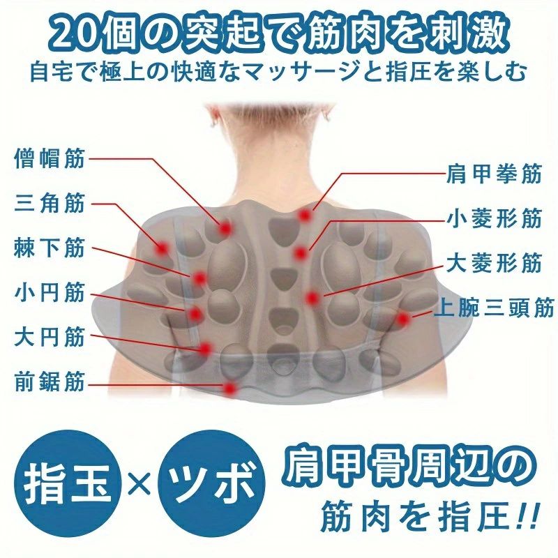 IZAMストアの【肩の力持ち＆腰のサポート】首の疲労を軽減する、肩の骨リラックス枕 - ご縁のある人へのプレゼントに最適｜アングル3