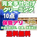 完全手仕上げ！宅配クリーニング【保管付き】詰め放題10点『極』【送料無料】防虫、防カビ、抗菌、消臭加工付き