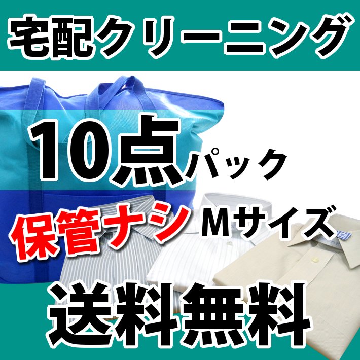 【保管なし】宅配クリーニング　詰め放題10点『雅』【送料無料】[詰め放題 入れ放題]