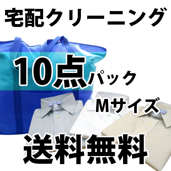 楽天洗濯工房イズム【送料無料】宅配クリーニング　詰め放題10点 「中バッグ」バッグサイズにご注目！！[詰め放題 入れ放題]