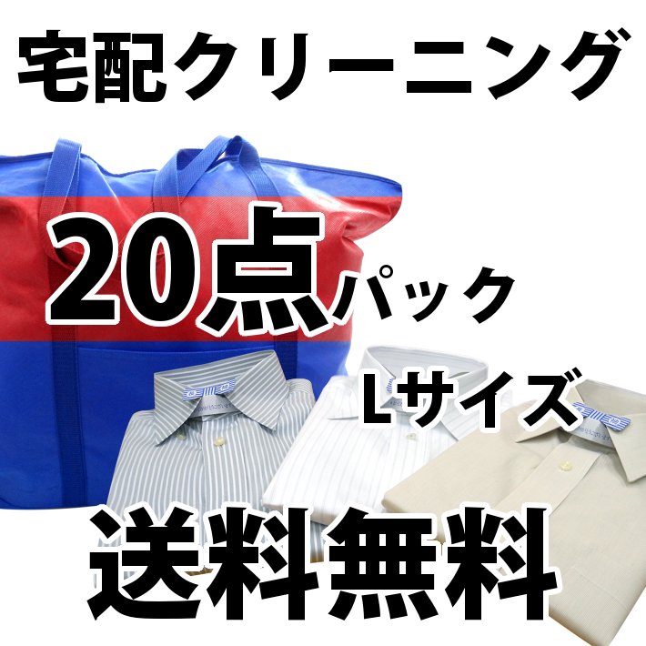 【送料無料】宅配クリーニング　詰め放題20点「大バッグ」バッグサイズにご注目！！[詰め放題 入れ放題]