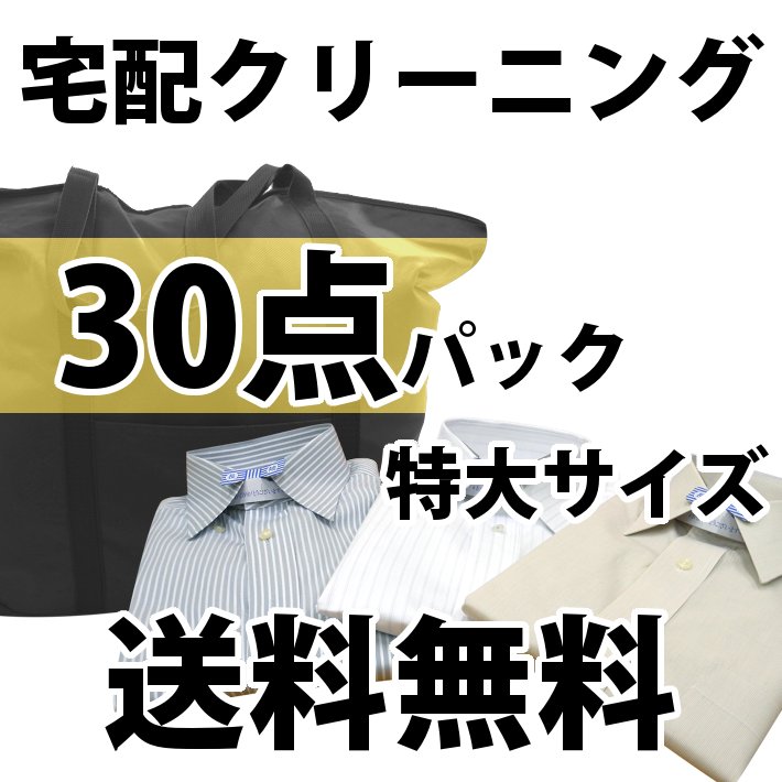 楽天洗濯工房イズム【送料無料】宅配クリーニング　詰め放題30点 「特大バッグ」当店最大サイズ！[詰め放題 入れ放題]