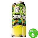 サントリー 酸化防止剤無添加のおいしいワイン。ストロング パック 白ワイン 1800ml×6本 ワイン【送料無料※一部地域は除く】【取り寄せ品 メーカー在庫次第...