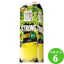 サントリー 酸化防止剤無添加のおいしいワイン。ストロング パック 白ワイン 1800ml×6本 ワイン