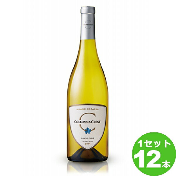 コロンビア・クレスト・ワイナリ-グランド・エステーツピノ・グリGrandEstatesPinotGris定番 750 ml ×12本 アメリカ　 サッポロビール ワイン【送料無料※一部地域は除く】