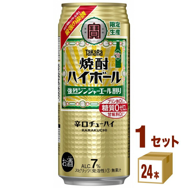 宝酒造 タカラ 焼酎ハイボール 強烈ジンジャーエール割り 缶 500ml×24本×1ケース (24本) チューハイ・ハイボール・カクテル【送料無料※一部地域は除く】