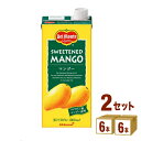 キッコーマン デルモンテ マンゴー ジュース 20% パック 1L 1000ml×6本×2ケース (12本)【送料無料※一部地域は除く】