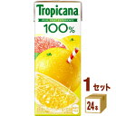 キリン トロピカーナ 100％ グレープフルーツ 紙(LLスリム) 250ml×24本×1ケース (24本) 飲料【送料無料※一部地域は除く】