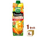 【名称】カゴメ 野菜生活100 Smoothie スムージー ビタミンスムージー 黄桃＆バレンシアオレンジMix 1000g×6本×1ケース (6本)【商品詳細】コップ1杯（200g）あたり1食分（120g）の野菜を使用し、ビタミンB2、B12、C、E、食物繊維がしっかり摂れる、濃厚スムージー。黄桃のまろやかな甘さとバレンシアオレンジの爽やかな後味が楽しめます。砂糖・甘味料・増粘剤無添加です。カラダに元気が欲しいときやリフレッシュタイムにおススメのスムージーです。【原材料】野菜（にんじん（ニュージーランド又はアメリカ）、ケール、ほうれん草、アスパラガス、クレソン、パセリ、かぼちゃ、レタス、キャベツ、ビート、だいこん、はくさい、たまねぎ、セロリ）、果実（りんご、オレンジ、レモン、バナナ、もも）、食物繊維／香料、ビタミンC、クエン酸、ビタミンE、ビタミンB2、ビタミンB12 【容量】1000g【入数】6【保存方法】7〜15度の温度が最適。高温多湿、直射日光を避け涼しい所に保管してください。【メーカー/輸入者】カゴメ【JAN】4901306095119【販売者】株式会社イズミック〒460-8410愛知県名古屋市中区栄一丁目7番34号 052-857-1660【注意】ラベルやキャップシール等の色、デザインは変更となることがあります。またワインの場合、実際の商品の年代は画像と異なる場合があります。