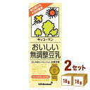 キッコーマンソイ おいしい無調整豆乳パック 200ml×18本×2ケース 飲料【送料無料※一部地域は除く】