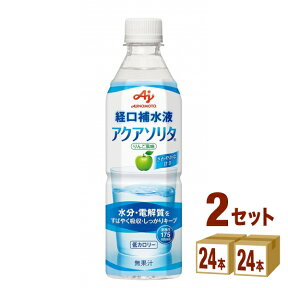 味の素 経口補水液 アクアソリタ ペット 500ml×24本×2ケース（48本） 飲料【送料無料※一部地域は除く】