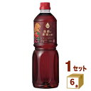 内堀醸造 フルーツビネガー 黒酢と果実の酢 1L 1000ml×6本 飲料【送料無料※一部地域は除く】