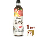 【名称】CJフーズ 美酢 ミチョ グレープフルーツ ペット 900ml×12本【商品詳細】100%果実発酵酢から作った果実のおいしさを楽しむ飲むお酢です。水、炭酸水、牛乳、アルコールなどさまざまな割り材で割ってお好みのレシピをお楽しみください。グレープフルーツの甘酸っぱさとお酢の酸味が程よく重なり、さっぱりとした爽やかな後味をお楽しみいただけます。【容量】900ml【入数】12【保存方法】7〜15度の温度が最適。高温多湿、直射日光を避け涼しい所に保管してください。【メーカー/輸入者】CJフ−ズジャパン【JAN】8801392017698【注意】ラベルやキャップシール等の色、デザインは変更となることがあります。またワインの場合、実際の商品の年代は画像と異なる場合があります。