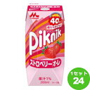 森永乳業（チルド） ピクニック ストロベリーオ・レ パック 200ml×24本 飲料【送料無料※一部地域は除く】【チルドセンターより直送・同..