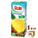 Dole ドール パイナップル 100% 200ml×36本 雪印メグミルク 飲料【送料無料※一部地域は除く】