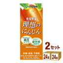 伊藤園 充実野菜 理想のにんじん 紙パック 200ml×24本×2ケース (48本)【送料無料※一部地域は除く】