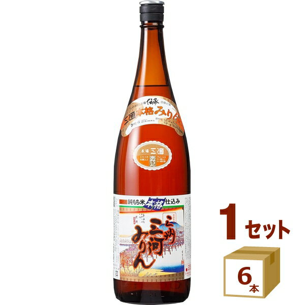 角谷文治郎商店 三州三河みりん 純もち米仕込み 愛知県 1.8L 1800ml 6本 個 調味料