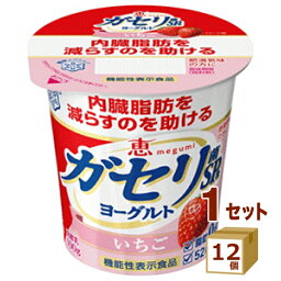 恵 megumi ガセリ菌SP株ヨーグルト いちご 100g×12個 食品【送料無料※一部地域は除く】【チルドセンターより直送・同梱不可】【日付指定不可】