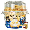 【名称】日本ルナ SKYR スキル バニラ&ドライフルーツミックス 100g×12個【商品詳細】スキル バニラにドライフルーツミックスを加えてスイーツ感アップ。スキル バニラにバナナチップやドライマンゴー・ドライパパイヤ・ドライパインアップルといったドライフルーツミックスを加えたスイーツ感のあるTOPCUPタイプの商品です。開けて混ぜるだけで、スキル バニラの濃厚な味わいに噛み応えのあるドライフルーツミックスの食感がお楽しみいただけます。食べ応え抜群の20gのドライフルーツミックスで、小腹が空いたときやデザートとしてもオススメです。【賞味期限】お客様のお手元に届いた際に、13日〜14日残った状態でのお届けを想定しております。※製造からの賞味期限が短いため、できるだけ新しい商品をお送りできるよう、注文確定後にメーカーより取り寄せたものを発送しております。【容量】100g【入数】12【保存方法】高温多湿、直射日光を避け涼しい所に保管してください【メーカー/輸入者】日本ルナ（チルド）【JAN】4971777297633【注意】ラベルやキャップシール等の色、デザインは変更となることがあります。またワインの場合、実際の商品の年代は画像と異なる場合があります。