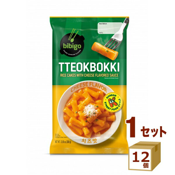 CJフーズ bibigo ビビゴ トッポッキ チーズ トッポギ 360g×12個【送料無料※一部地域は除く】