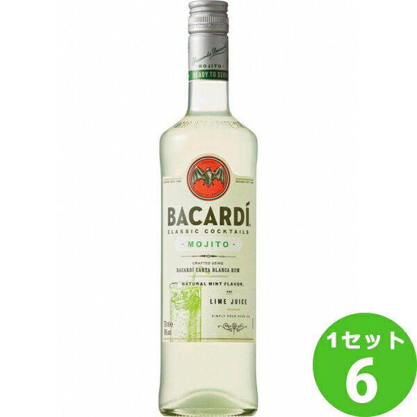 サッポロ バカルディ クラシック カクテルズ モヒート 700 ml×6本 リキュール・スピリッツ【送料無料※一部地域は除く】