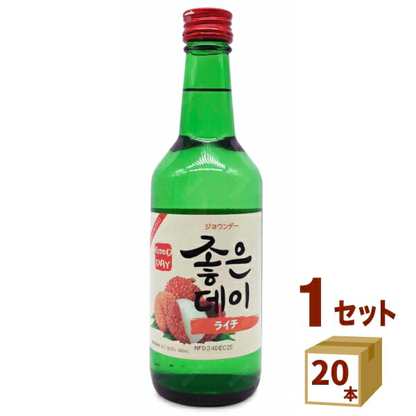 ウリスル・ジャパン 韓国焼酎 ジョウンデーライチ 360ml×20本 リキュール・スピリッツ【送料無料※一部地域は除く】