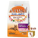 ユニ・チャーム All Well オールウェル 10種の自然素材 15歳以上の腎臓の健康維持用 サーモン&ツナ味 1.2kg(300g 4袋)×5袋【送料無料※...