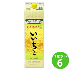 三和酒類（大分） 麦焼酎 いいちこ 20゜パック 1800ml×6本 焼酎【送料無料※一部地域は除く】