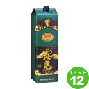 霧島酒造（宮崎） 芋焼酎 黒霧島25゜パック 宮崎県1800ml×12本 焼酎【送料無料※一部地域は除く】