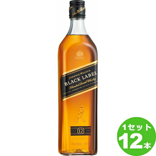 キリン・シーグラム ジョニーウォーカー ブラックラベル12年 700ml×12本 ウイスキー【送料無料※一部地域は除く】