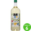 盛田甲州ワイナリー シャンモリ ワインパーティー 白 ペット 白ワイン 山梨県1500 ml×6本【送料無料※一部地域は除く】