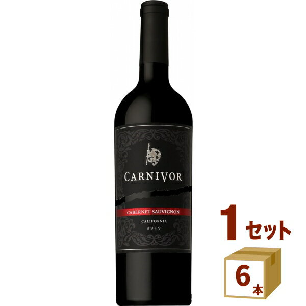 楽天イエノミストbyイズミックワールドサントリー 肉専用 黒ワインCarnivor カーニヴォ 750ml×6本 ワイン【送料無料※一部地域は除く】 黒ワイン 赤ワイン アメリカ産 カルフォルニア フルボディ 肉に合う カベルネ ソーヴィニヨン