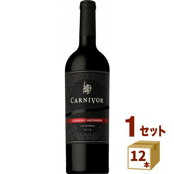 楽天イエノミストbyイズミックワールド肉専用 黒ワイン Carnivor カーニヴォ カベルネソーヴィニヨン 750ml×12本 ワイン【送料無料※一部地域は除く】 赤ワイン フルボディ 肉に合う アメリカ カリフォルニア ローダイ