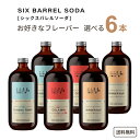 選べる シックスバレル Six Barrel Soda シックスバレル 500ml×6本 ソーダ クラシック トニック ジンジャーエール クラフトコーラ オーガニック シロップ ノンアルコール モクテル  ソバーキュリアス カクテル よりどり