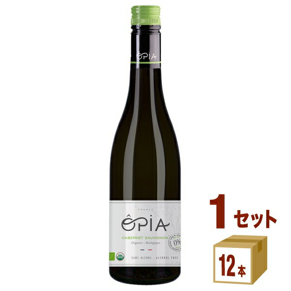 OPIA オピア カベルネ ソーヴィニヨン オーガニック ノンアルコール 赤 ワイン 375ml×12本×1ケース (12本) 飲料【送料無料※一部地域は除く】ノンアルコール ワイン 飲料 ノーベル賞 受賞式晩餐会 ハーフボトル 飲み切り